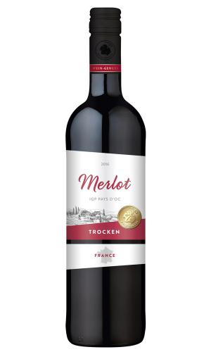 A. Wein Genuss Merlot Pays D' OC IGP 750ml | Lucullus Store